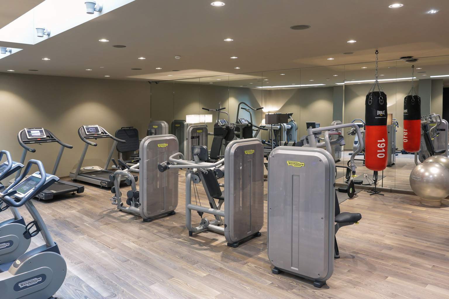 Salle de fitness de l'hôtel The Passage à Bâle